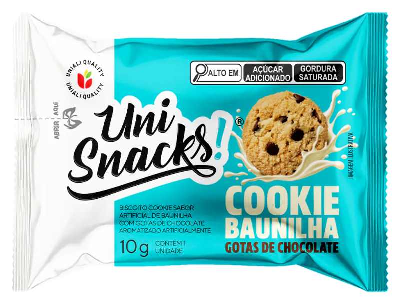 Cookie Baunilha Gotas de Chocolate 10g